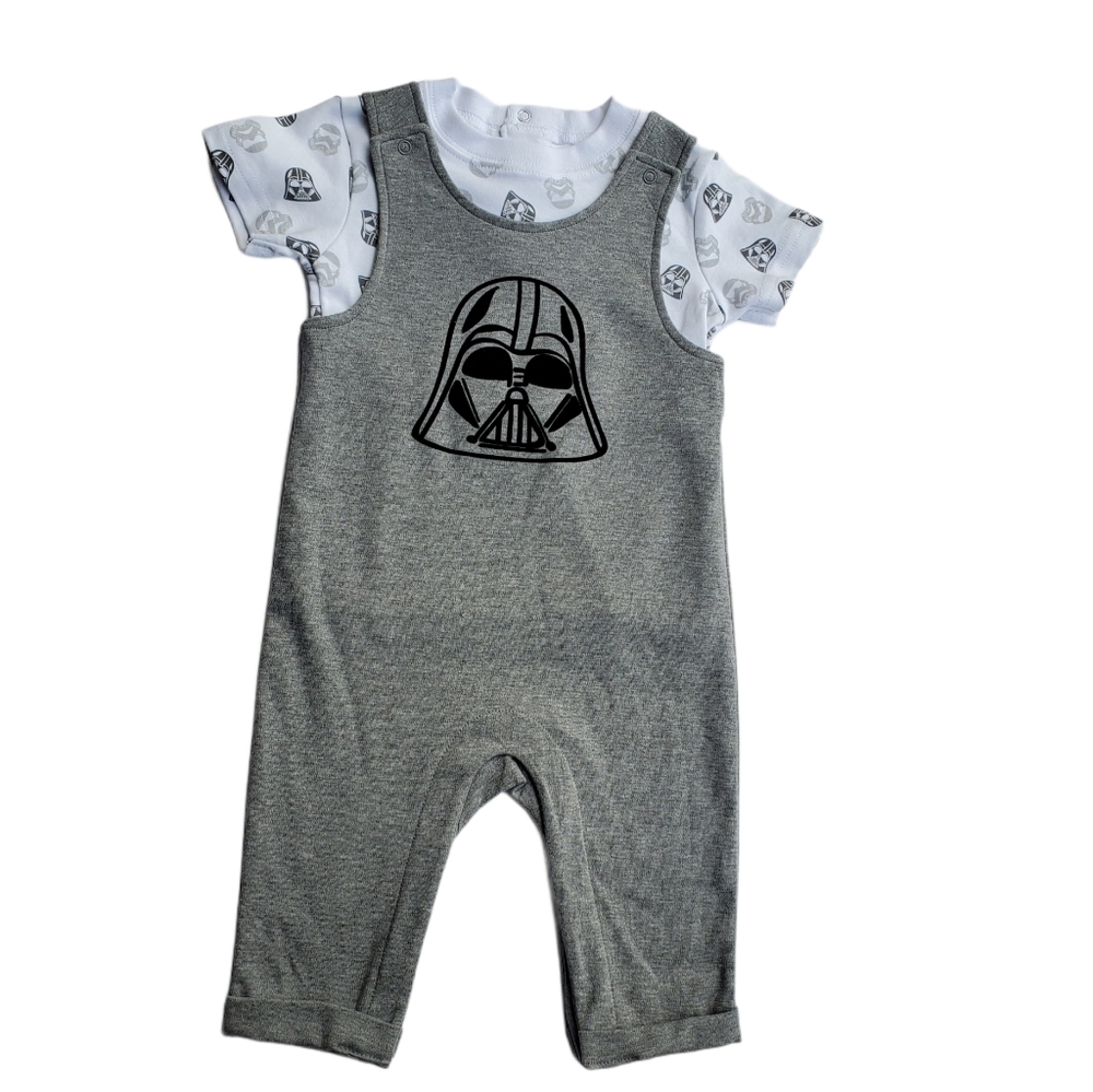Star Wars 2 piece Romper set - Grey, 9 Months